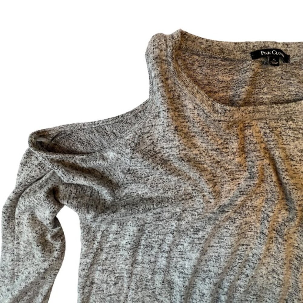 Pink Clover Cutout Shoulder Shirt XL